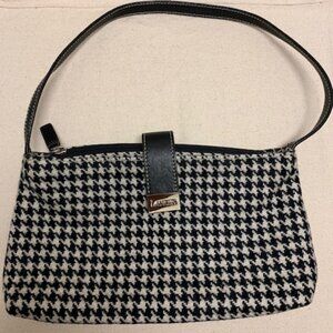 Lauren Ralph Lauren Black & White houndstooth vintage purse